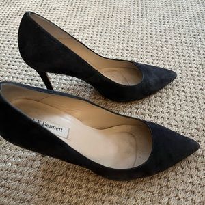 Navy suede LK Bennett heels